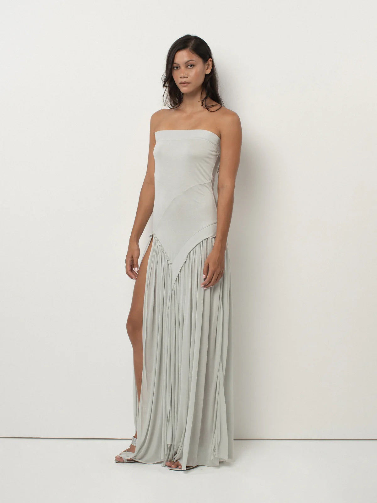 fitted lace wedding dress LUCILE MAXI DRESS – Salón Granada