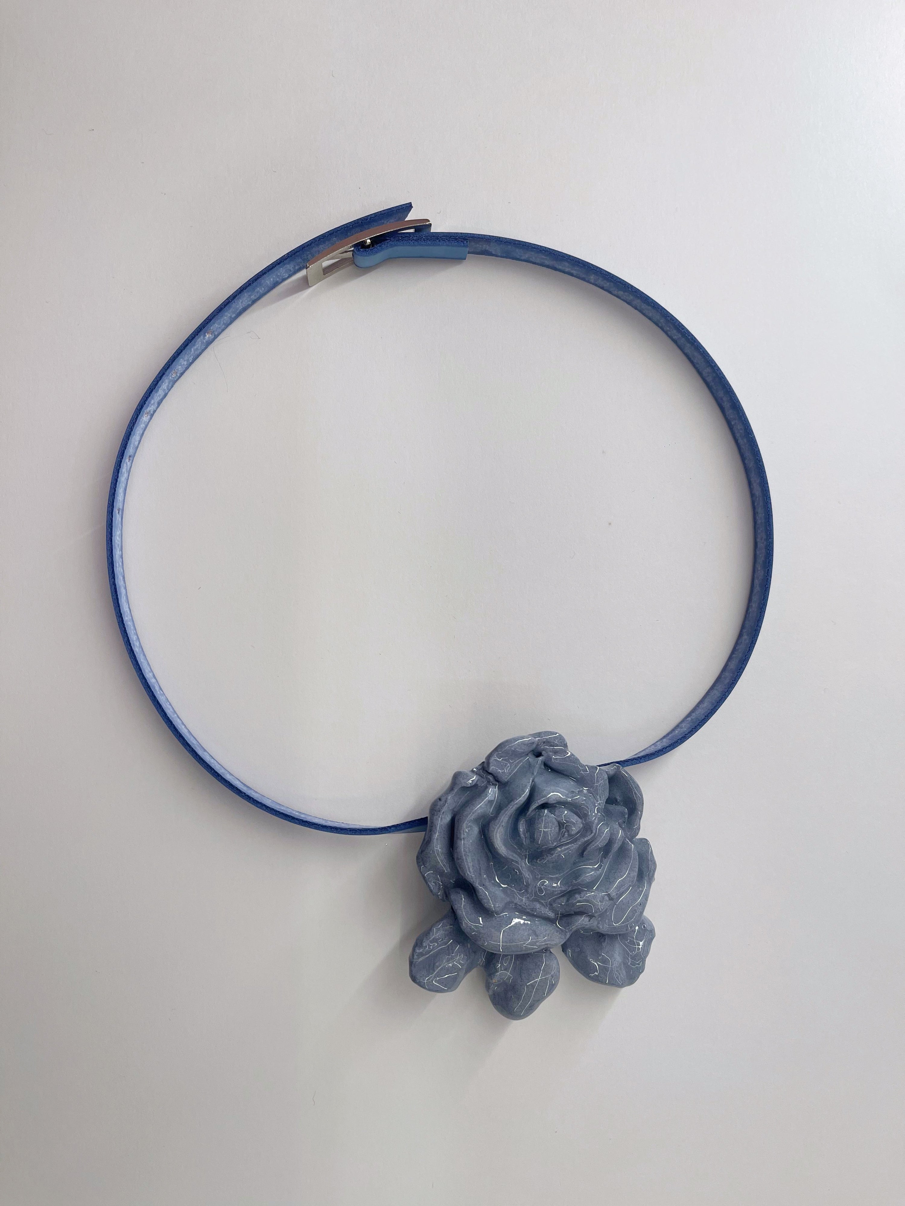 Rosa Belt Necklace Blue