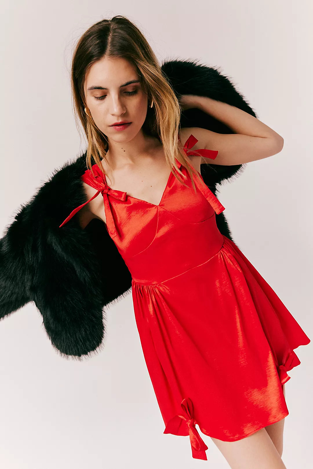 LUNA DRESS RED