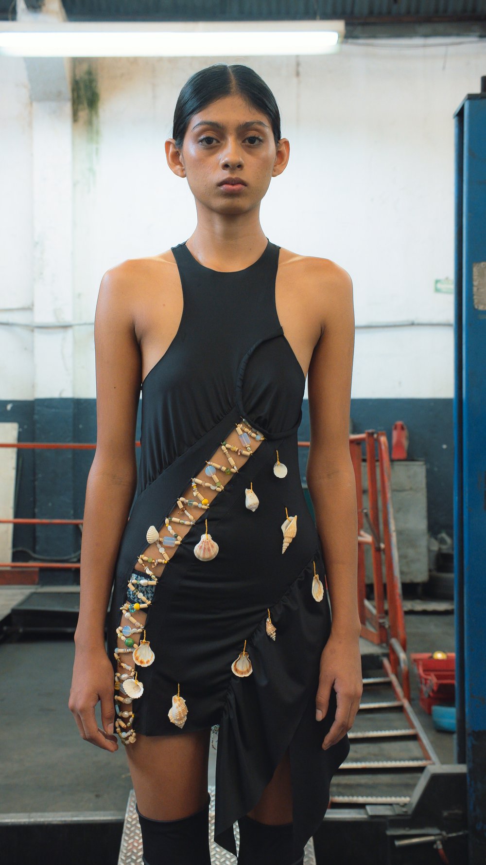 ORNAMENTAL RECYCLED POLY TANK DRESS