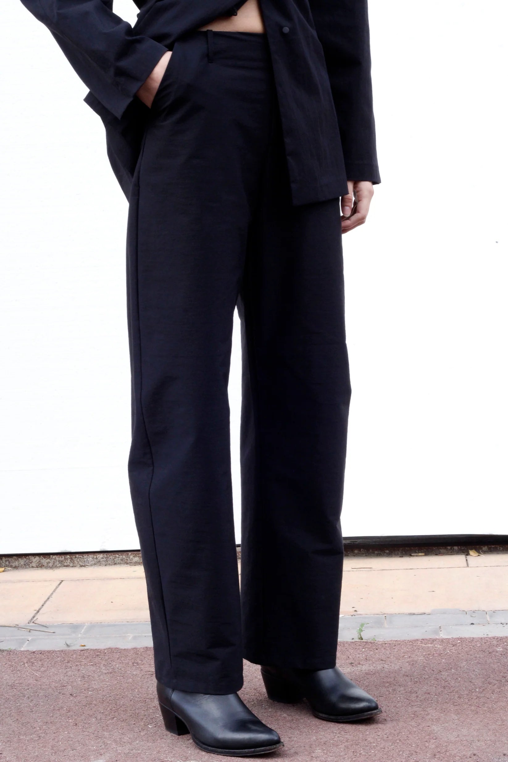 Glass Trousers Black