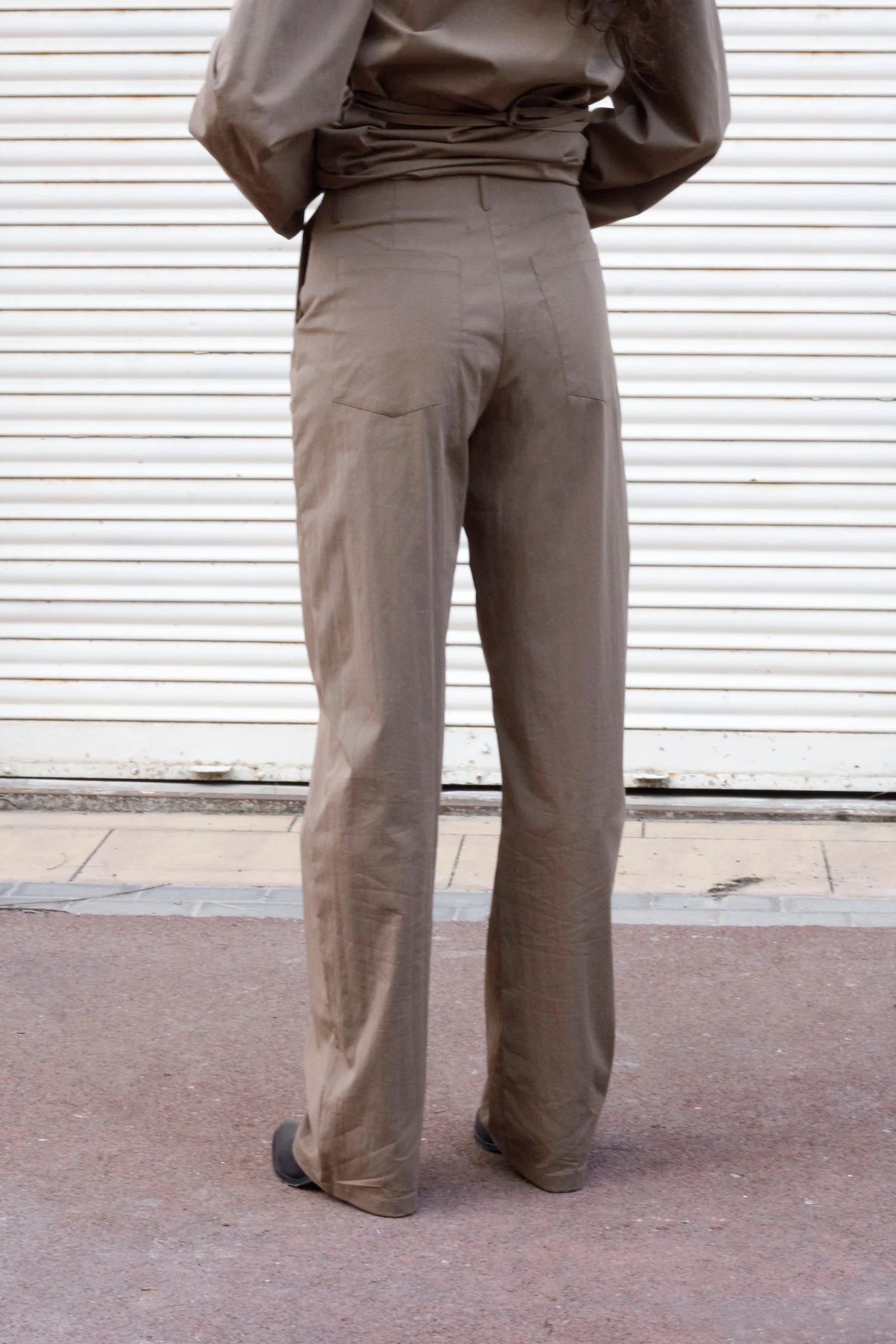 Glass Trousers Taupe