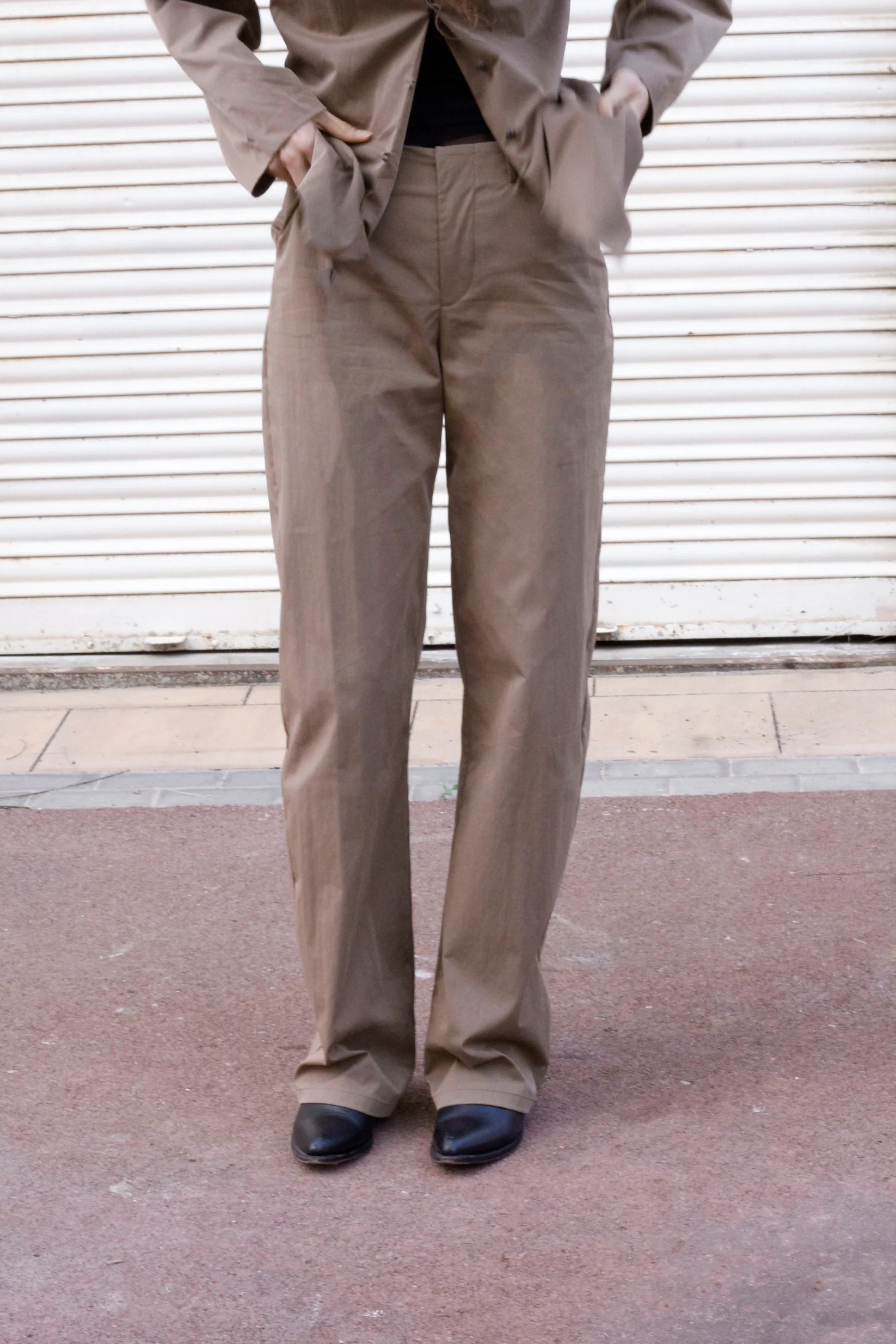Glass Trousers Taupe