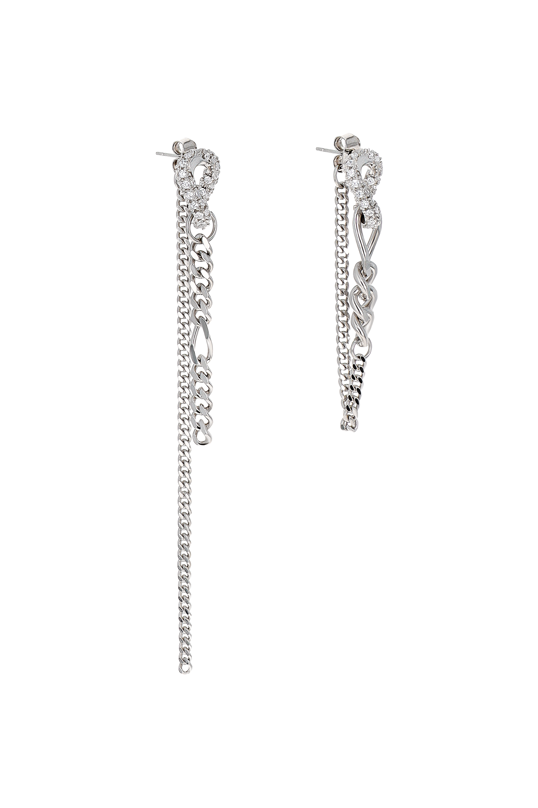 LOIS EARRINGS PALLADIUM