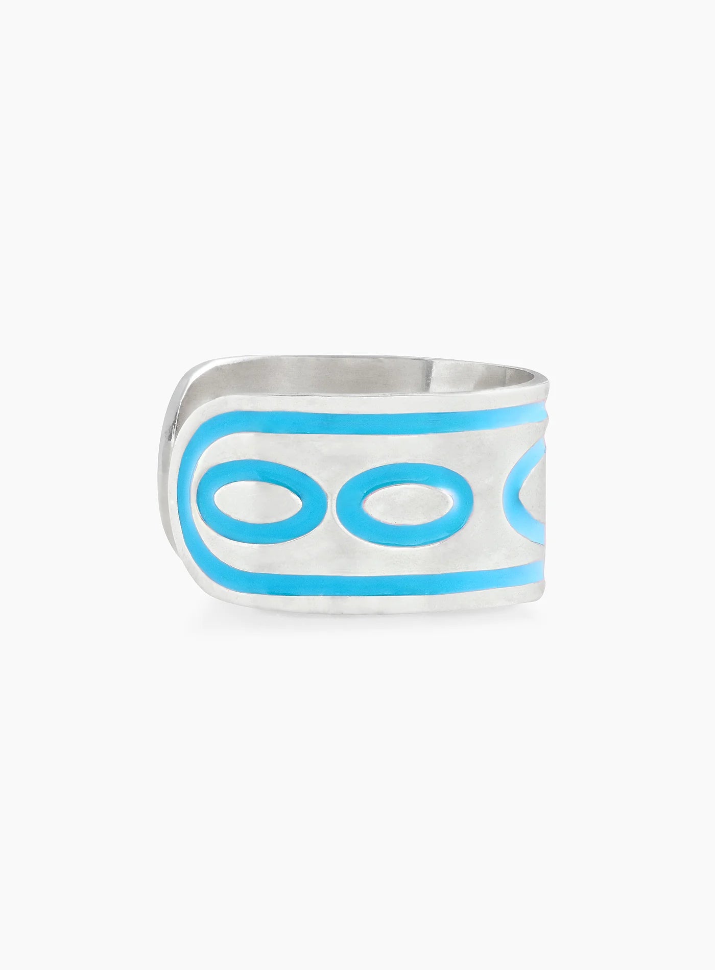 Silverie Blue Emanem Ring